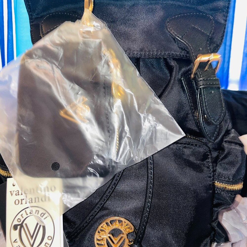 VALENTINO ORLANDI NYLON BACKPAACK WITH WALLET